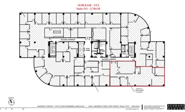 1300 S University Dr, Fort Worth, TX à louer Plan d’étage– Image 1 sur 1