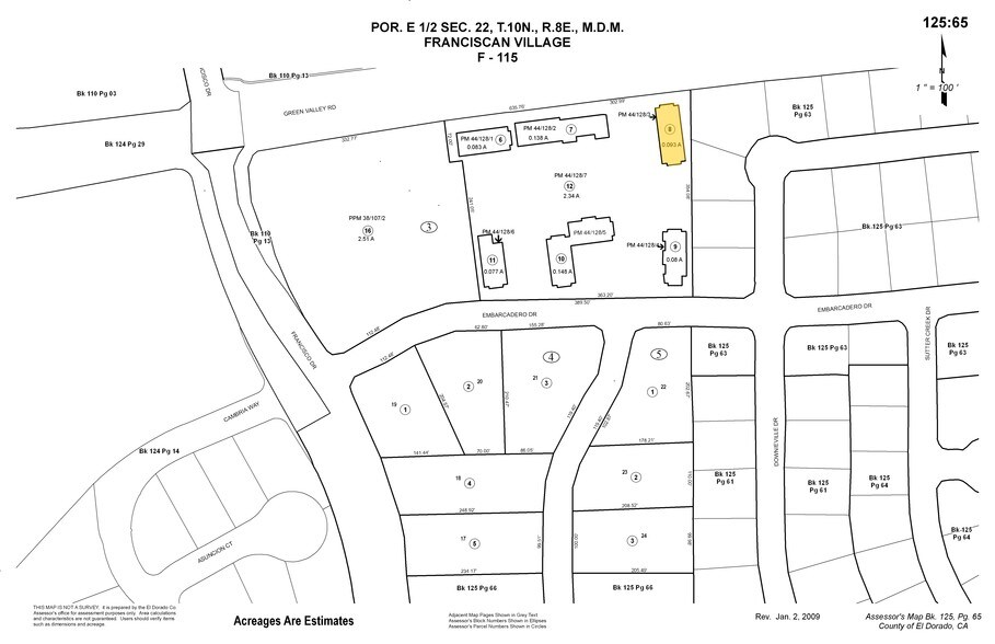907 Embarcadero Dr, El Dorado Hills, CA à vendre - Plan cadastral – Image 2 sur 3