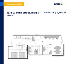 1833 W Main St, Mesa, AZ à louer Plan d’étage– Image 1 sur 1