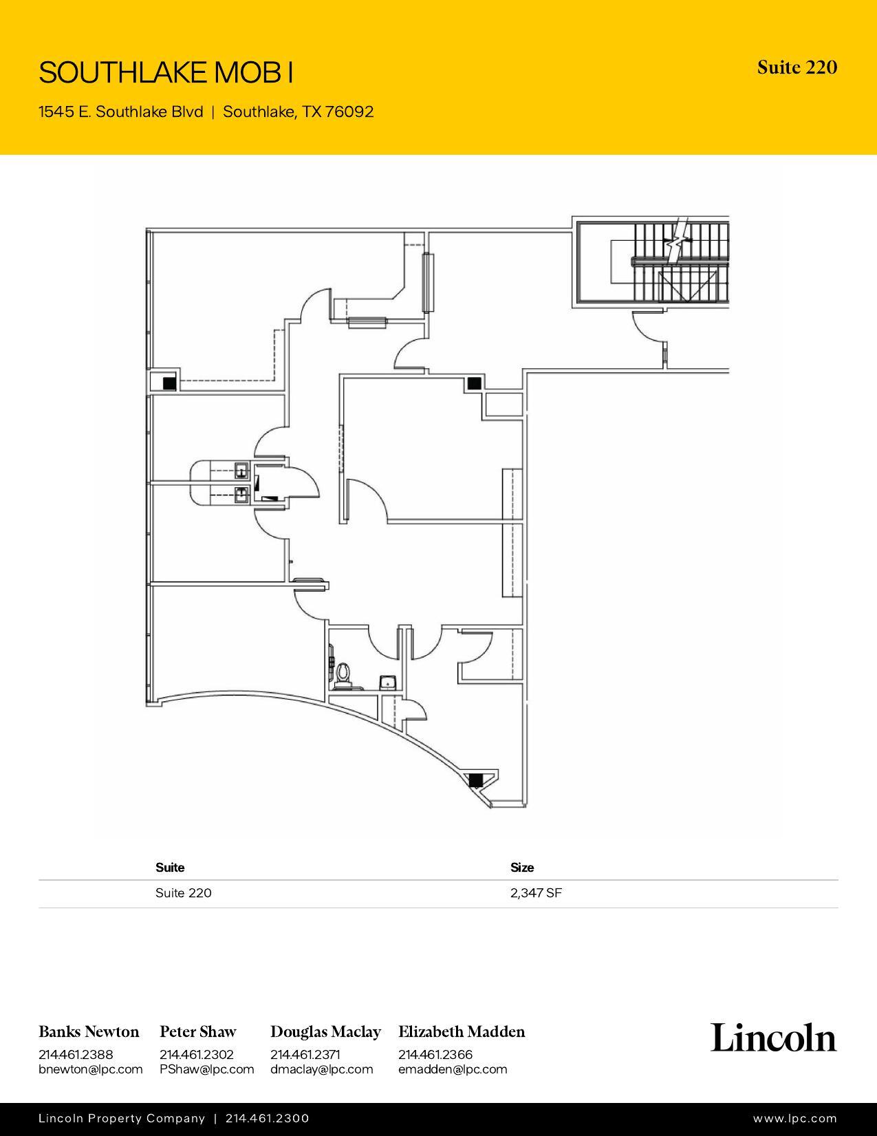 1545 E Southlake Blvd, Southlake, TX à louer Plan d’étage– Image 1 sur 1