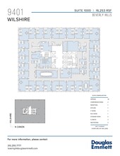 9401 Wilshire Blvd, Beverly Hills, CA à louer Plan d’étage– Image 1 sur 1