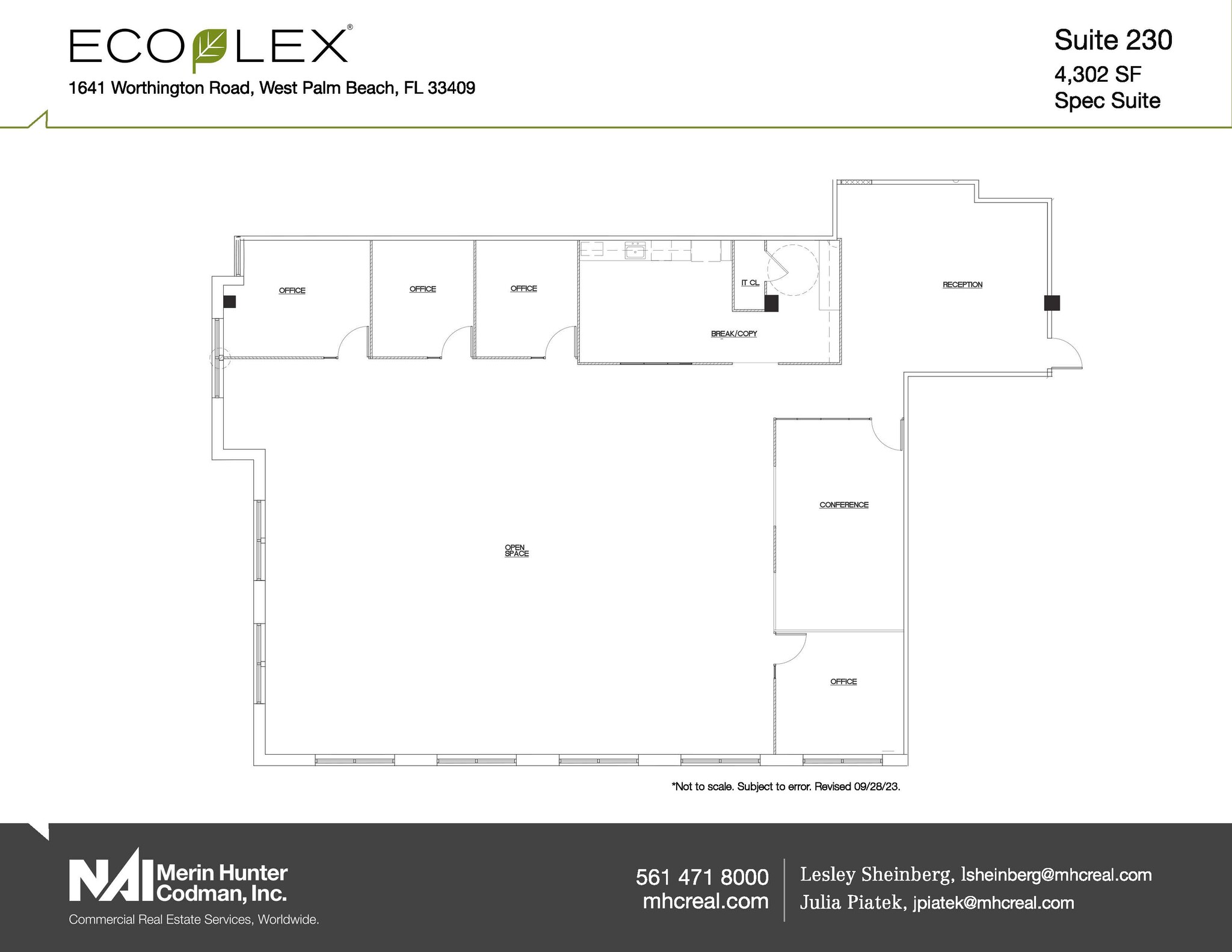 1641 Worthington Rd, West Palm Beach, FL à louer Plan d’étage– Image 1 sur 2