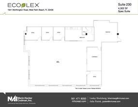 1641 Worthington Rd, West Palm Beach, FL à louer Plan d’étage– Image 1 sur 2