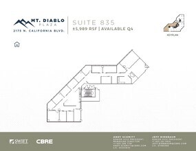 2175 N California Blvd, Walnut Creek, CA à louer Plan d’étage– Image 1 sur 1