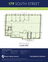 179 South St, Boston, MA à louer Plan d’étage– Image 1 sur 1