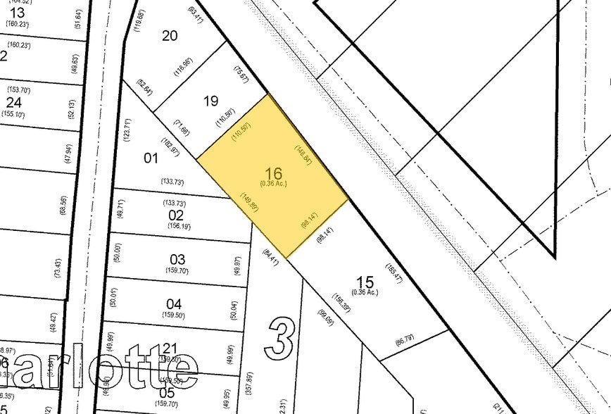 3729-3745 Freedom Dr, Charlotte, NC à vendre - Plan cadastral – Image 2 sur 18