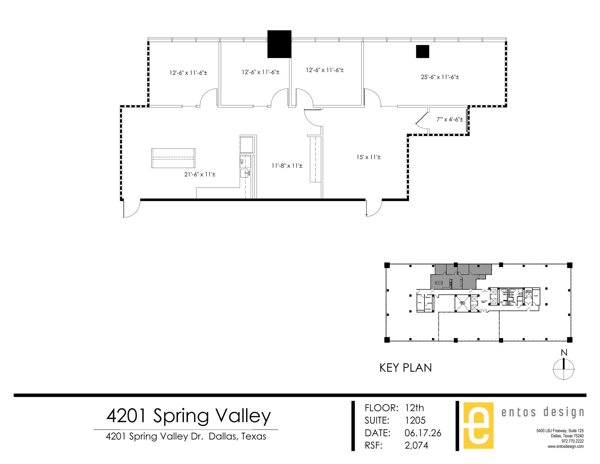 4201 Spring Valley Rd, Dallas, TX à louer Plan de site– Image 1 sur 2