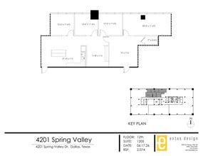 4201 Spring Valley Rd, Dallas, TX à louer Plan de site– Image 1 sur 2