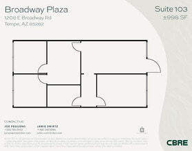 1232 E Broadway Rd, Tempe, AZ à louer Plan d’étage– Image 1 sur 1