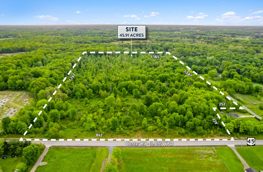 400 Center Rd, Austinburg, OH à vendre - Aérien – Image 3 sur 3