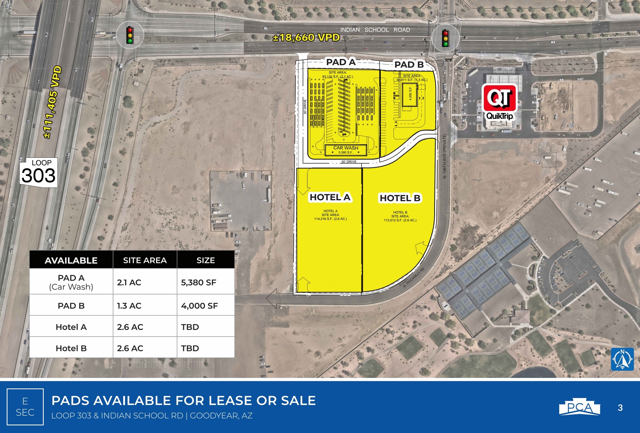 Indian School Rd, Goodyear, AZ à vendre Plan de site– Image 1 sur 2