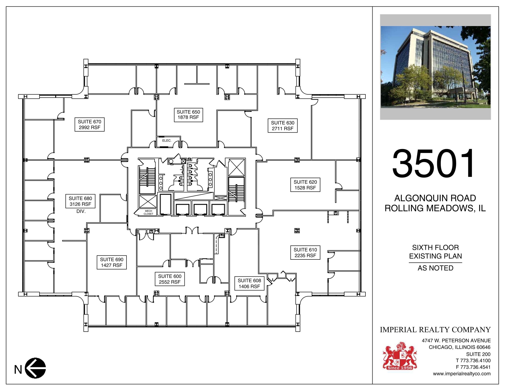 3501 Algonquin Rd, Rolling Meadows, IL à louer Plan de site– Image 1 sur 1