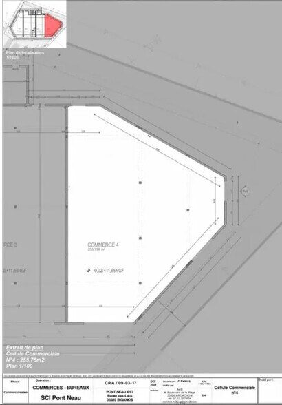 Local commercial dans Biganos à louer - Plan d’étage – Image 2 sur 2