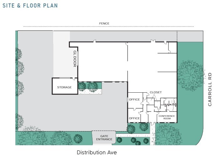 7355 Carroll Rd, San Diego, CA à louer Plan d’étage– Image 1 sur 1