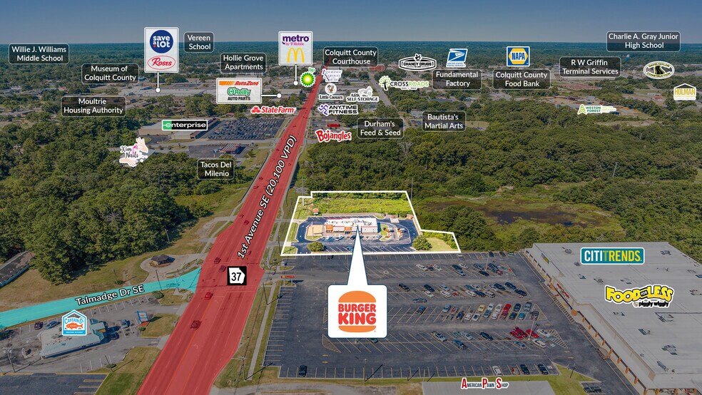 1105 1st Ave SE, Moultrie, GA à vendre - Photo de l’immeuble – Image 3 sur 5