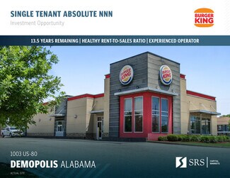 Plus de détails pour 1003 Us Highway 80 E, Demopolis, AL - Local commercial à vendre