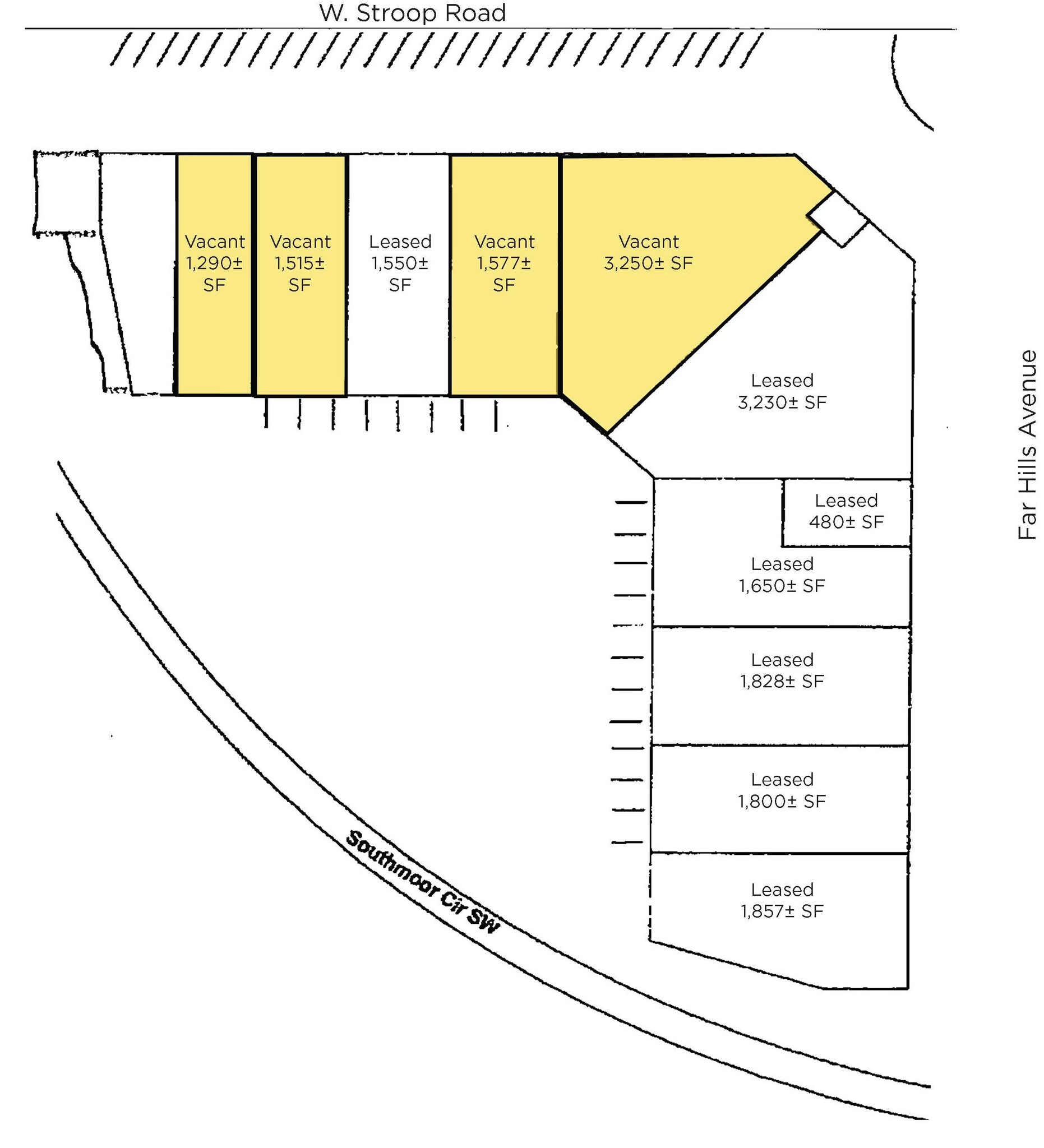 4001-4027 Far Hills Ave, Dayton, OH à louer Plan d’étage– Image 1 sur 1