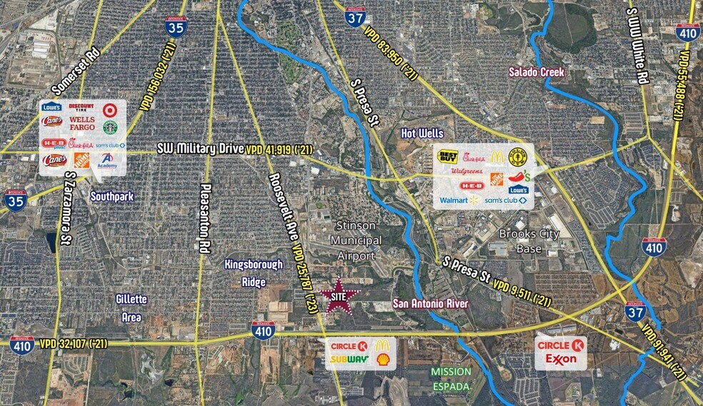 Rilling Rd, San Antonio, TX à vendre - Aérien – Image 3 sur 3