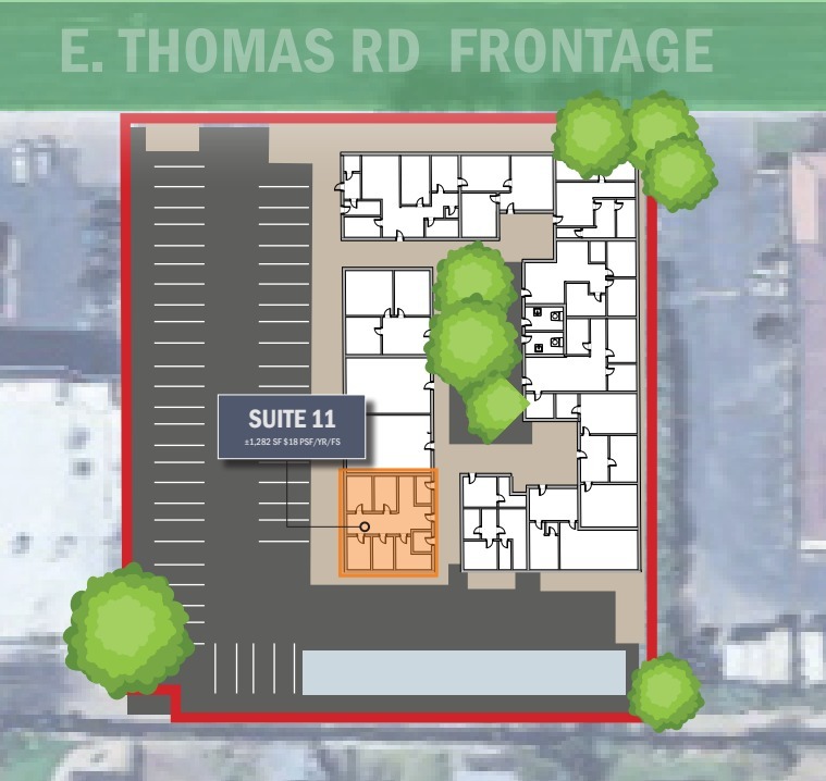 4643 E Thomas Rd, Phoenix, AZ à louer Plan de site– Image 1 sur 1