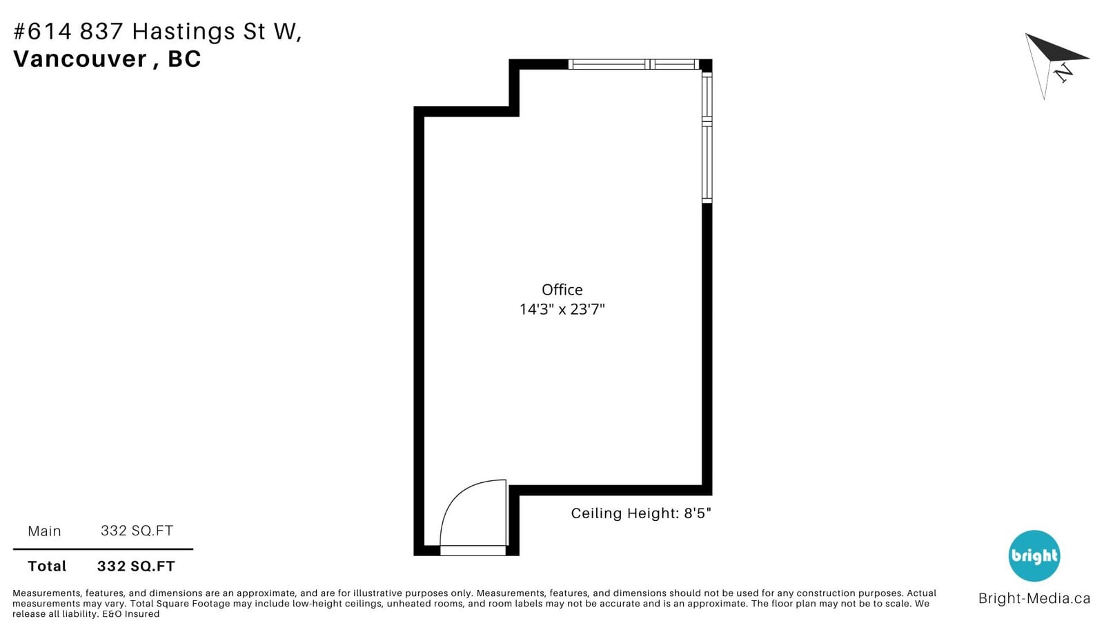 837 Hastings St W, Vancouver, BC V6C 1B6 - Lot 614 -  - Plan d’étage - Image 1 of 6