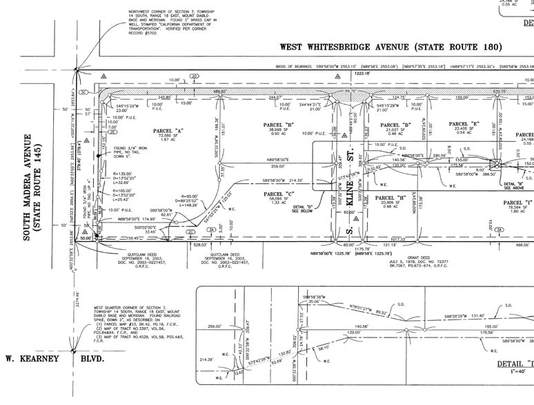 14965 W Whitesbridge Ave, Kerman, CA à vendre - Plan cadastral – Image 1 sur 2