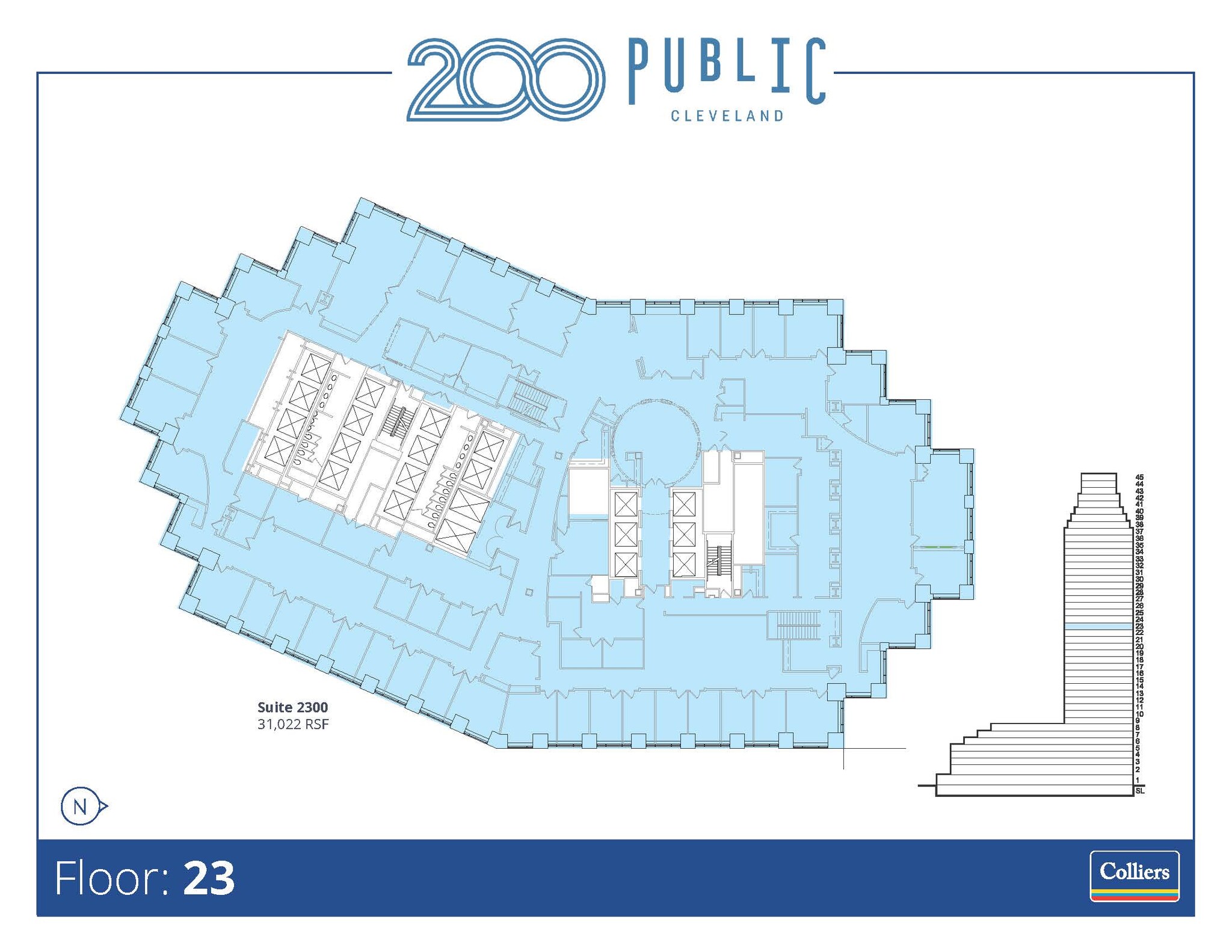 200 Public Sq, Cleveland, OH à louer Plan d’étage– Image 1 sur 1