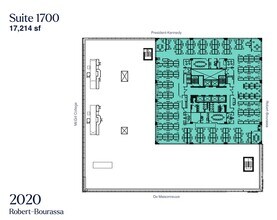 2020 Boul Robert-Bourassa, Montréal, QC à louer Plan d’étage– Image 1 sur 1
