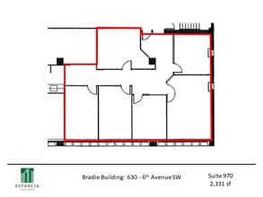 630 6th Ave SW, Calgary, AB à louer Plan d’étage– Image 1 sur 4