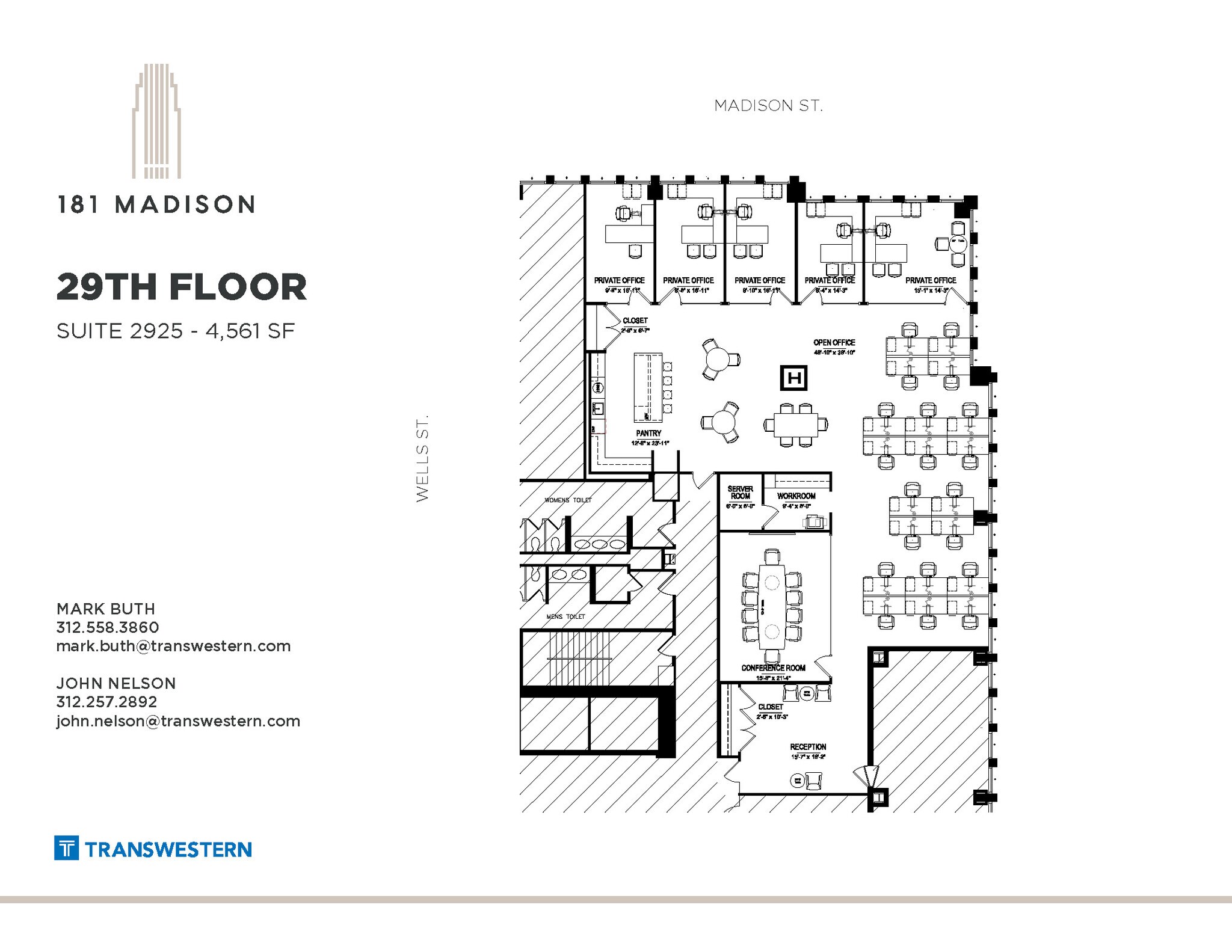 181 W Madison St, Chicago, IL à louer Plan d’étage– Image 1 sur 5