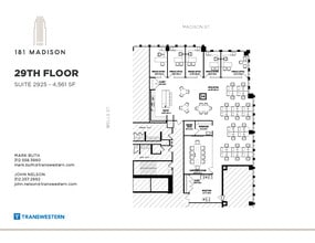181 W Madison St, Chicago, IL à louer Plan d’étage– Image 1 sur 5