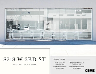 Plus de détails pour 8718 W 3rd St, Los Angeles, CA - Local commercial à louer
