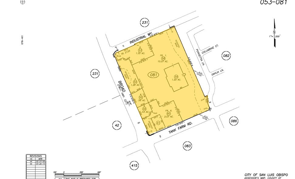 3810 Broad St, San Luis Obispo, CA à vendre - Plan cadastral – Image 3 sur 3