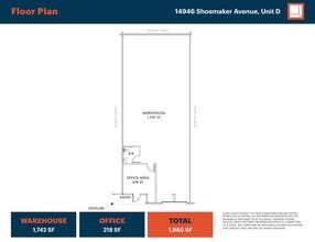 14944 Shoemaker Ave, Santa Fe Springs, CA à louer Plan d’étage– Image 2 sur 2