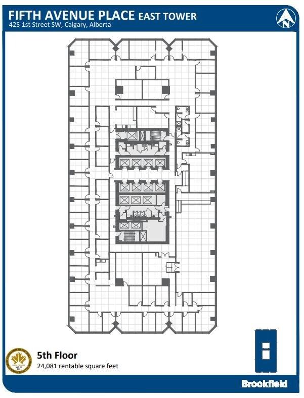 425 1st St SW, Calgary, AB à louer Plan d’étage– Image 1 sur 1