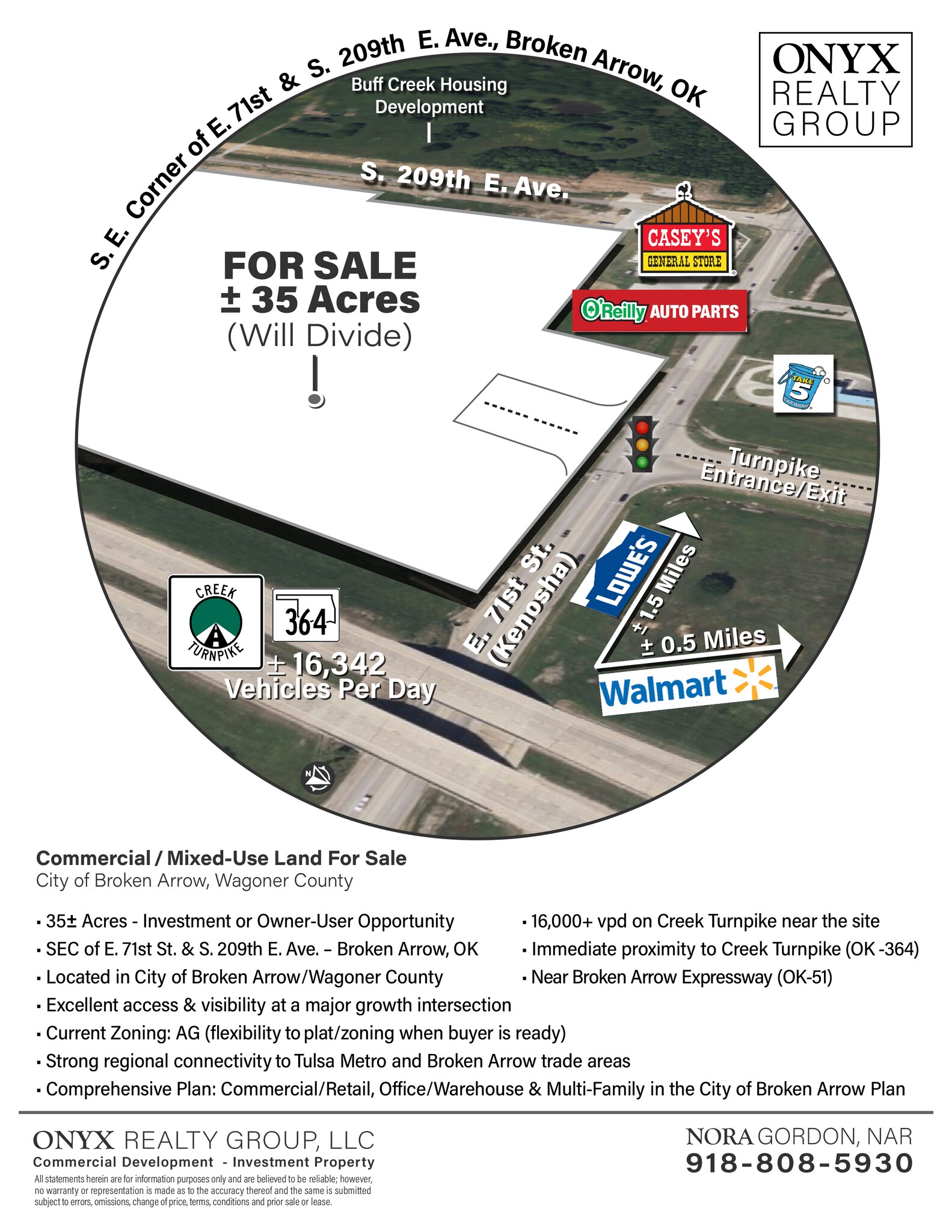 SE Corner 209th E. Avenue & Kenosha, Broken Arrow, OK à vendre Photo principale– Image 1 sur 3