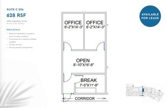 4008-4300 Legendary Dr, Destin, FL à louer Plan d’étage– Image 1 sur 7