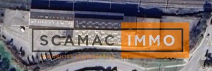 Aramon - Vue aérienne vue de carte