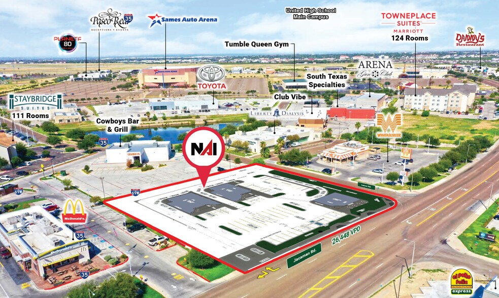 2511 Jacaman, Laredo, TX à louer - Aérien – Image 1 sur 9