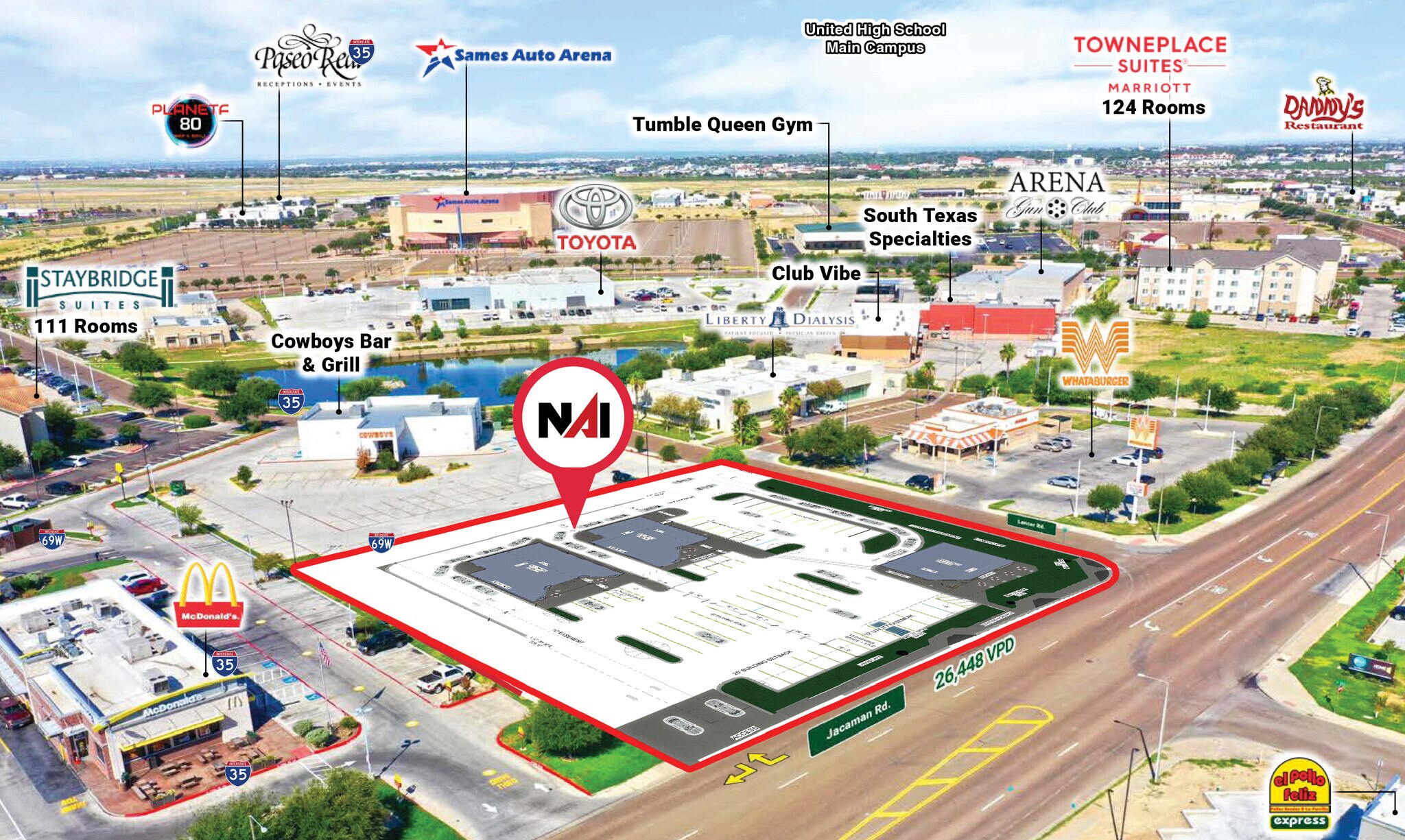 2511 Jacaman, Laredo, TX à louer Aérien– Image 1 sur 10