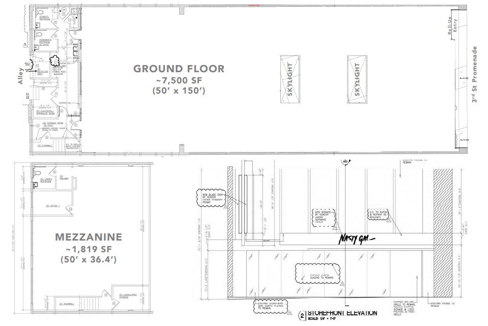 1241-1245 3rd St, Santa Monica, CA à louer Plan d’étage– Image 1 sur 1