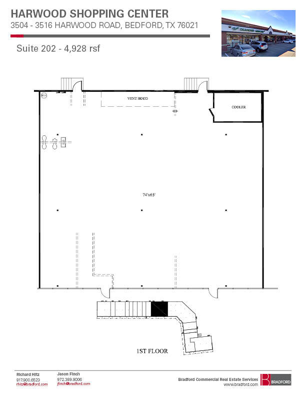 3504-3508 Harwood Rd, Bedford, TX à louer Plan d’étage– Image 1 sur 1