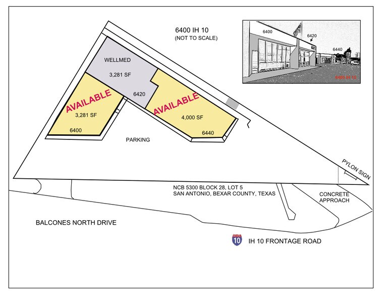 6400-6440 W Interstate 10, San Antonio, TX à louer - Plan de site – Image 2 sur 4