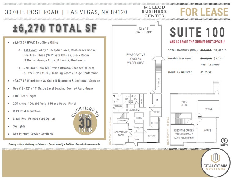 3070 E Post Rd, Las Vegas, NV à louer - Photo de l’immeuble – Image 3 sur 6