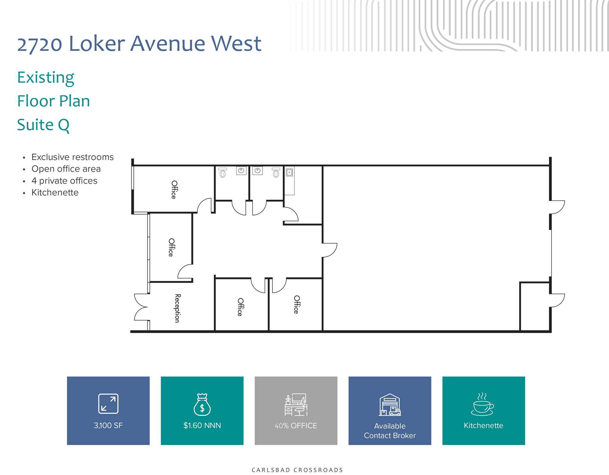 2720 Loker Ave W, Carlsbad, CA à louer Plan d’étage– Image 1 sur 1