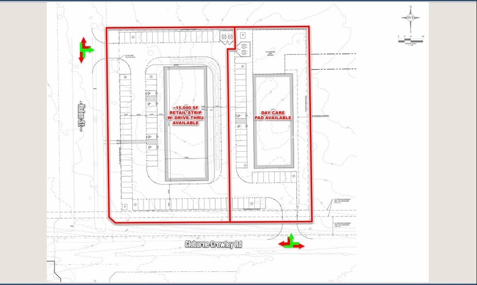 Hulen St & Cleburne Crowley Rd, Crowley, TX à louer - Plan de site – Image 3 sur 9