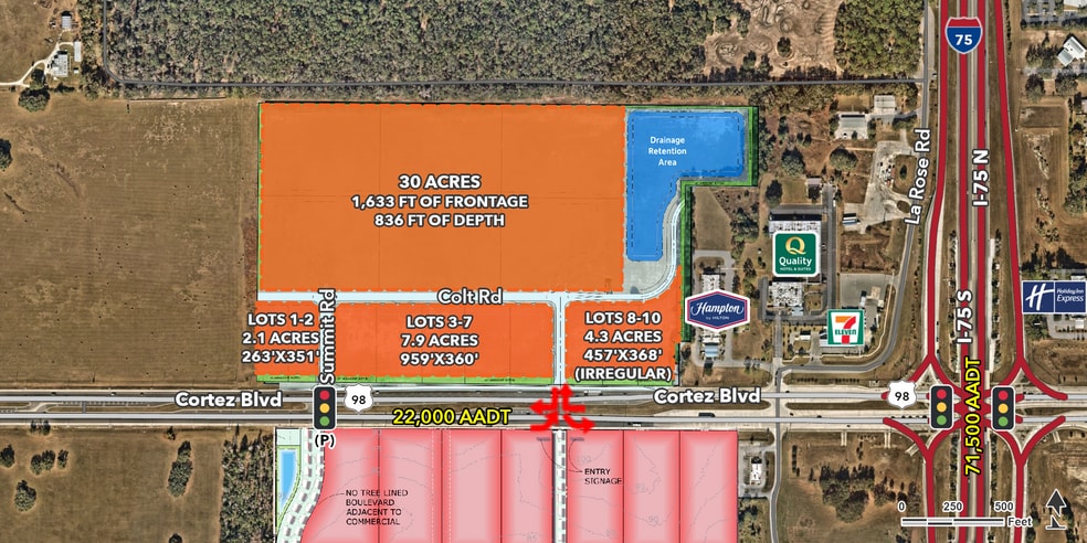 INTERSTATE 75 & CORTEZ BOULEVARD, Brooksville, FL à louer - Photo principale – Image 1 sur 2