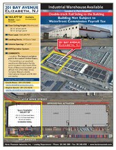 201 Bay Ave, Elizabeth, NJ à louer Plan d’étage– Image 1 sur 1