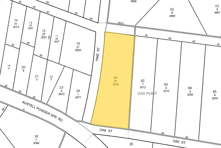 3230 Oak St, Austell, GA à vendre - Plan cadastral – Image 2 sur 5