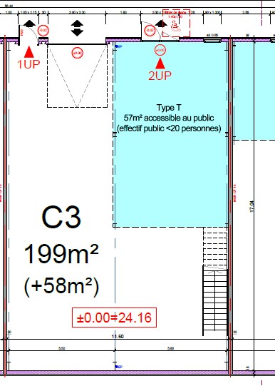 Local d'activités dans Cormelles-le-Royal à vendre Plan d’étage– Image 1 sur 2