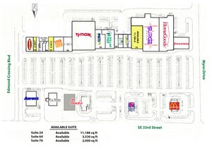 18-24 E 33rd St, Edmond, OK à louer Plan de site– Image 1 sur 1